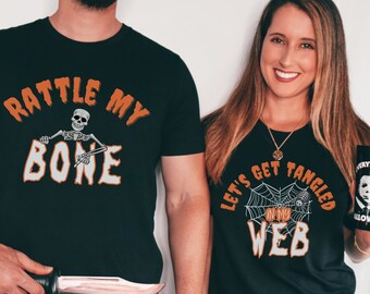 Funny Matching Couple Shirts,Funny Couples Tee,Funny Matching T-Shirt,Couples Gift,Halloween Shirt,His and Hers Shirt,Easy Halloween Costume