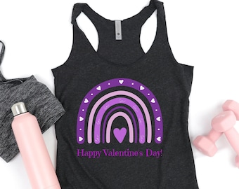 Gym Tank Top, Valentine Shirt, Valentine Tank for Women, Fitness Tank, Weightlifting Racerback Tank, Lift Heavy, Gym Shirt for Women, Muscle