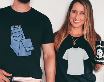 Funny Couples Halloween Shirts,His and Hers Matching Halloween Shirts, Matching Shirts,Halloween Tee,T-Shirt,Matching Couples Costume,Spooky