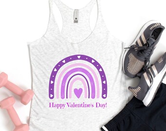 Gym Tank Top, Valentine Shirt, Valentine Tank for Women, Fitness Tank, Weightlifting Racerback Tank, Lift Heavy, Gym Shirt for Women, Muscle