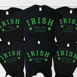 Funny Irish Puns Shirt, Matching Couple Shirt, St Patrick&#39;s Day Shirts for Friends, Funny Shirt for Boyfriend Girlfriend, St Paddys Day Gift