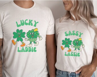 Funny Matching Couples St Patricks Day Shirts,Saint Patricks Day Shirt for Couple,Funny St Paddys Newlyweds TShirt,Gift for Him,Gift for Her