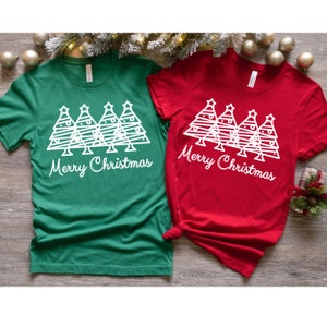 Christmas Trees Shirt, Christmas Shirts for Women, Christmas Tee, Christmas TShirt, Shirts For Christmas,Cute Christmas t-shirt,Holiday Tee