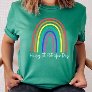 Happy St Patricks Day Shirts,Rainbow Shirt, Saint Patricks Day TShirt for Teacher,Funny St Paddys Newlyweds TShirt,Gift for Him,Gift for Her