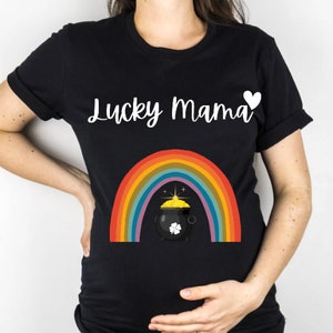 Een Lucky Mama Shirt, Vrouwen St Patty&#39;s Shirt, St Patrick&#39;s Day Shirt, St Patty&#39;s Mom Shirt, Moederdag Cadeau, Cadeau voor moeder, Cadeau voor vrouw