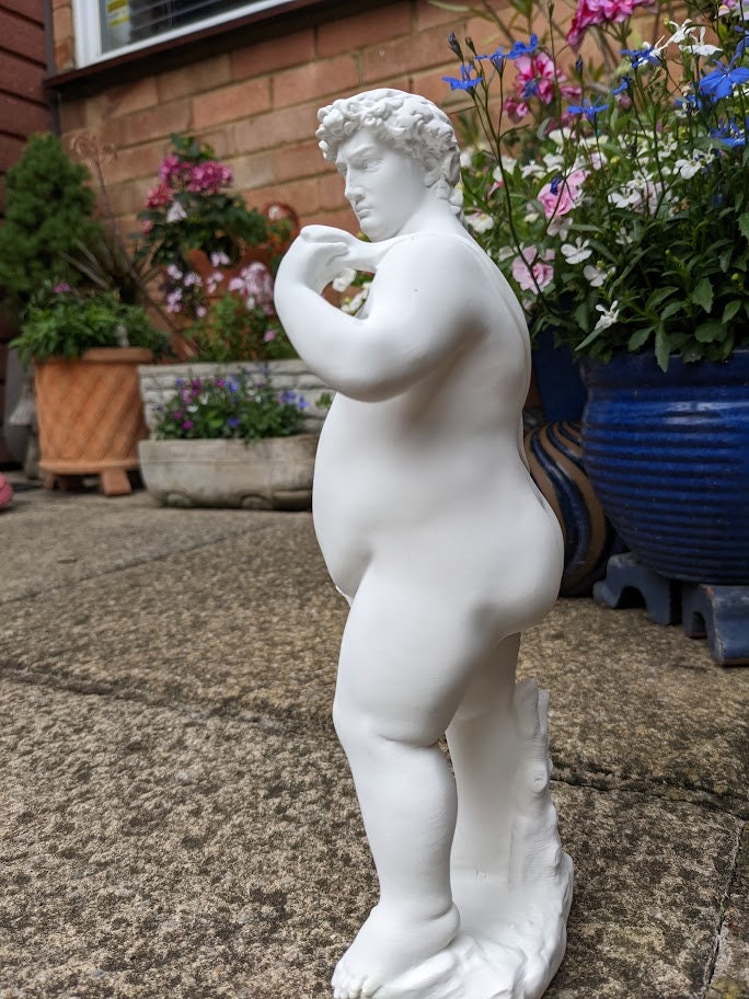 Plus Size Chubby Michelangelo's Fat David Sculpture Statue - Etsy Sweden