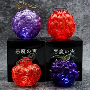 Devil Fruits Figures Collection - Gomu Gomu, Mera Mera, Ope Ope and Yami Yami