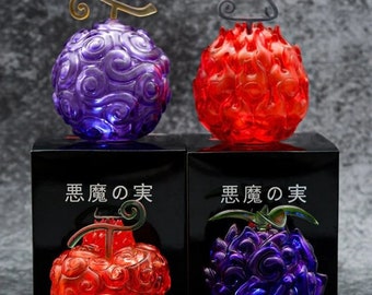 Devil Fruits Figures Collection - Gomu Gomu, Mera Mera, Ope Ope and Yami Yami