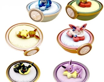 Pocket monsters sleeping inside seethrough pokeballs collection