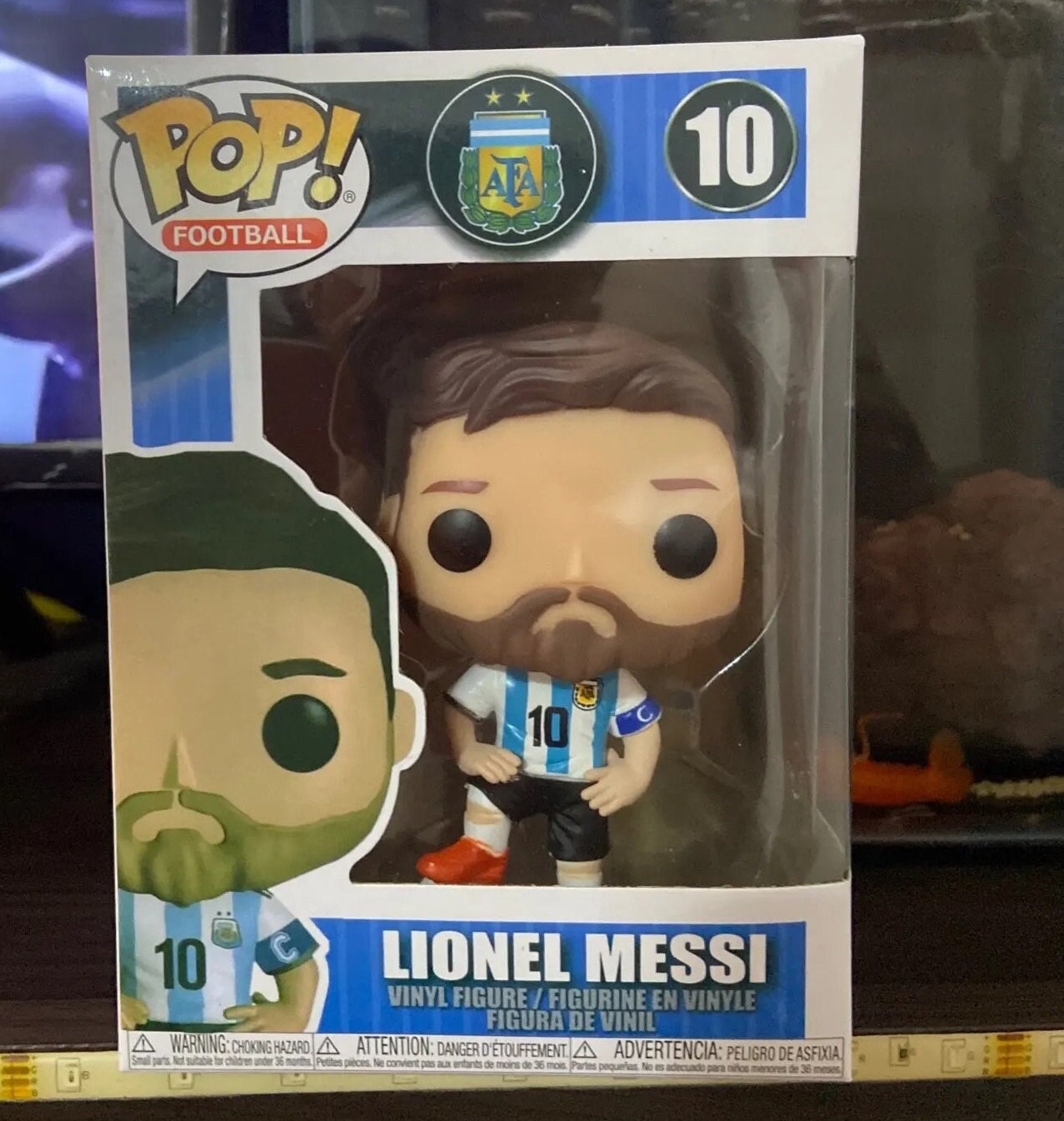 5 Mini Funko Pop Messi en cajita personalizada souvenir premium