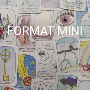 Nytt! Fickformat Orakel av Klara Budskap - en minikortlek med 64 kort för klärvoajans och spådom inom alla områden