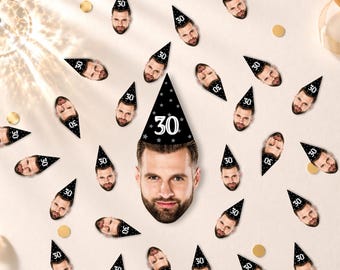 Custom Face Photo Confetti for Birthday party confetti for birthday party custom face cutout confetti photo for decor table confetti
