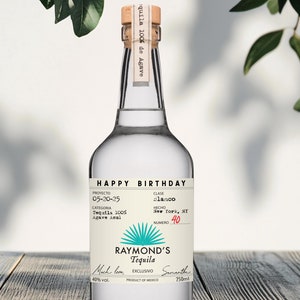Etiquette personnalisée 750 ml CASAMIGOS tequila pour fête d&#39;anniversaire cadeau tequila pour articles de fête cadeau tequila pour 21e anniversaire