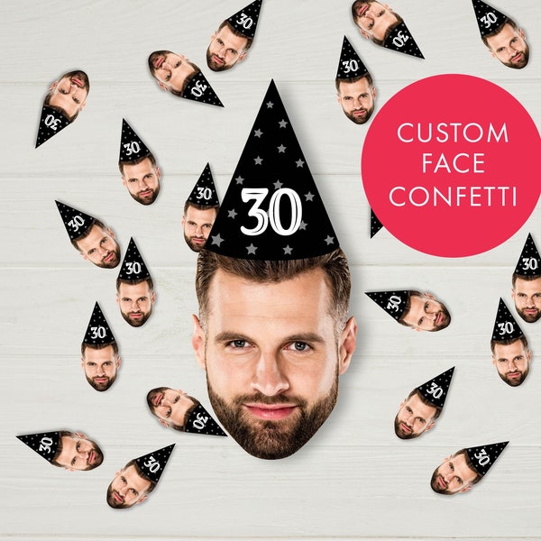 Custom Face Photo Confetti for Birthday party confetti for bachelorette party groom's face cutout confetti photo for decor table confetti