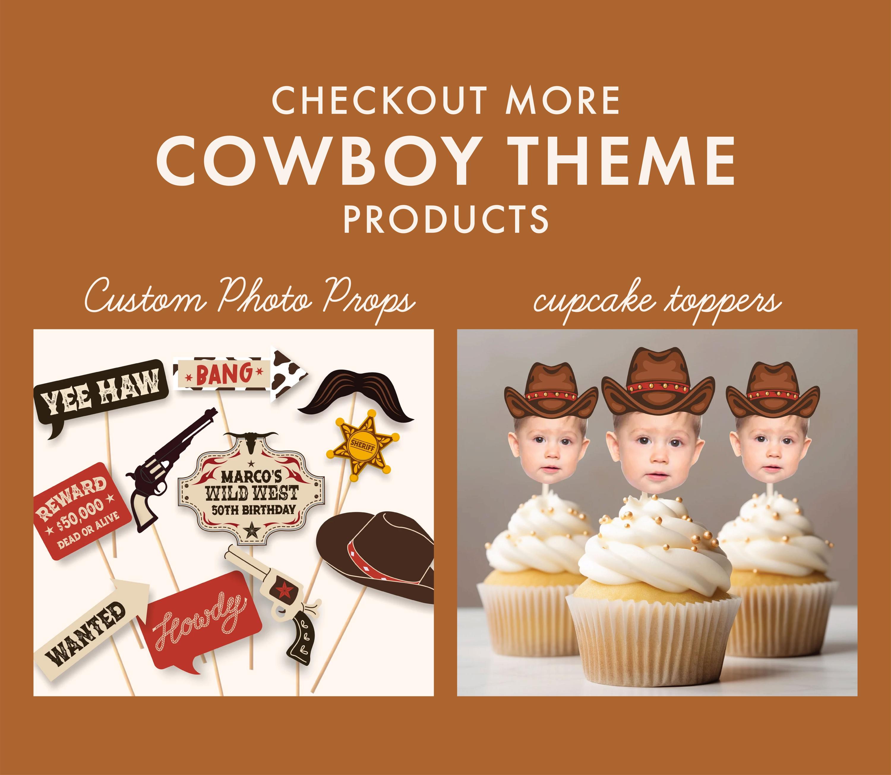 25 Accessori Per Foto A Tema Cowboy - Props Per Feste E Compleanni - Foto 3