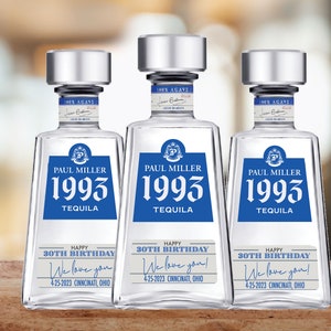 375ml 1800 party favors tequila label customized tequila label for birthday party tequila gift for party favors gift for 21st birthday favor