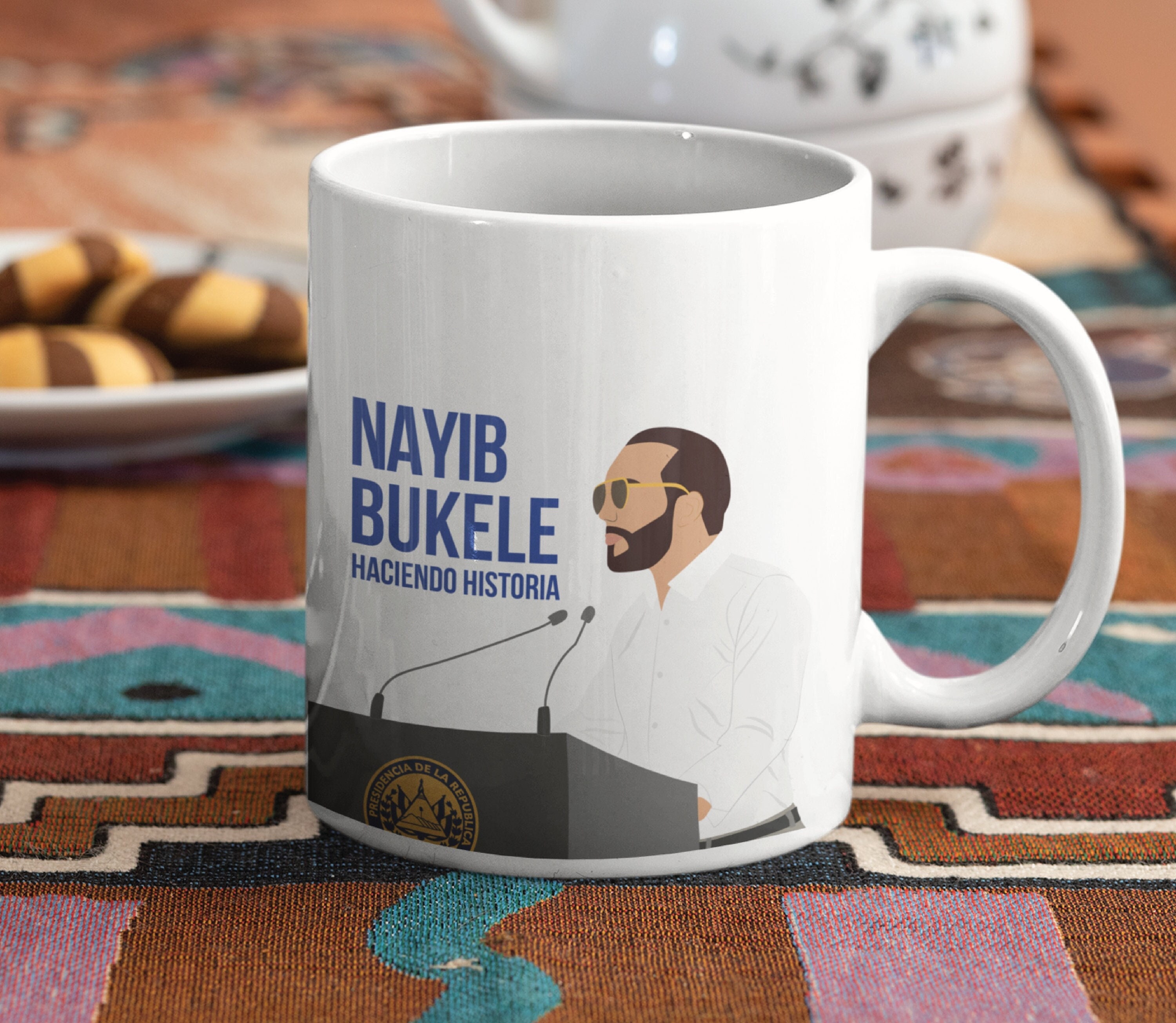 Coffee Mug for El Salvadorian Friend gift for Nayib Bukele Fan coffee mug gift for hispanic friend gift El Salvador Mug for friend