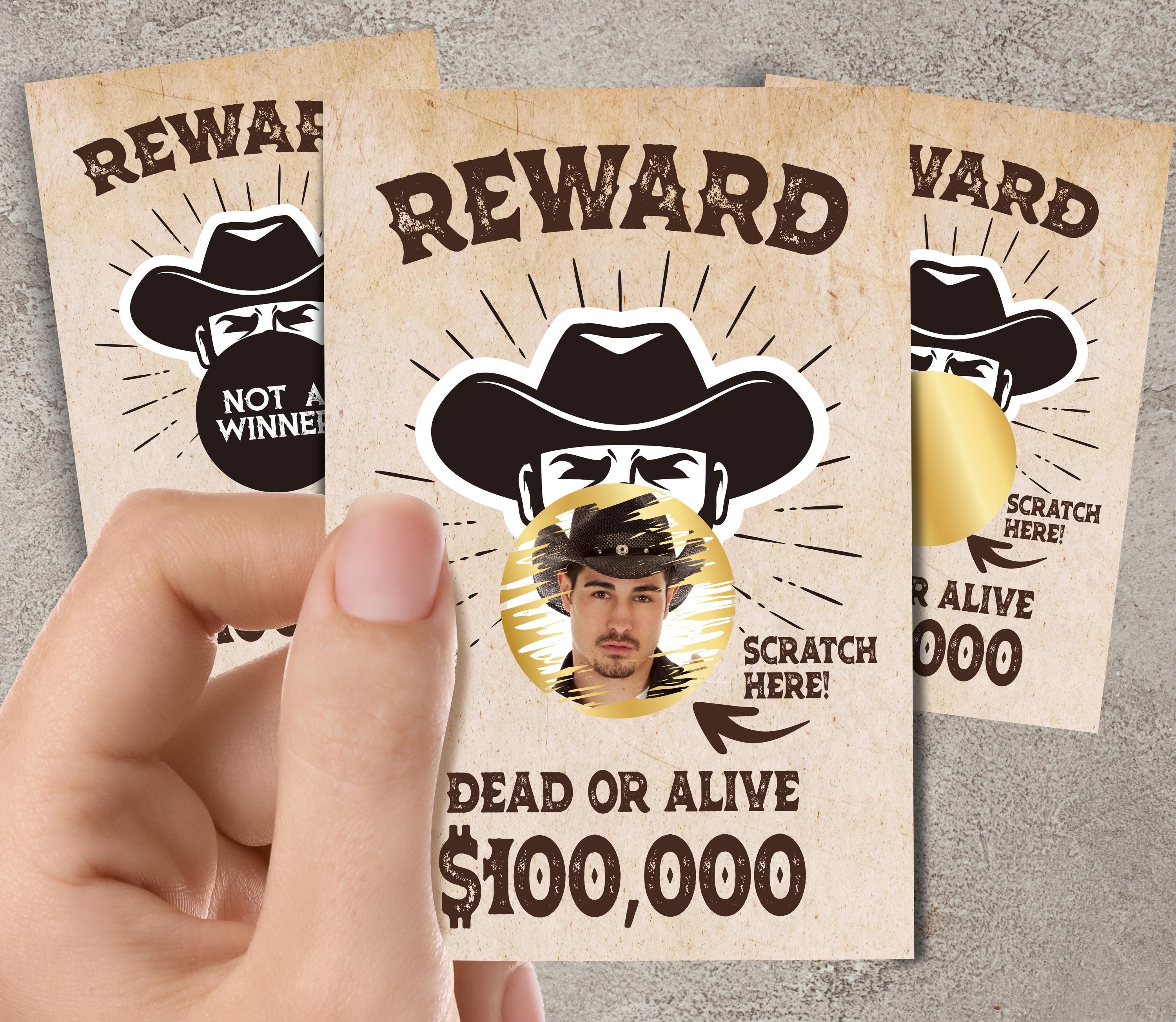 【入手困難】 FROM SCRATCH×BYCRUISE motto OURS Cowboy Birthday Game Scratch off Personalized Card Game for