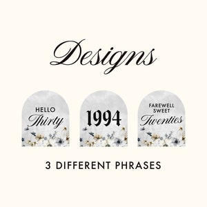 RIP to my 20s birthday cupcake topper for 1996 30th birthday party farewell sweet youth birthday tombstone cupcake toppers for 30th birthday image 4