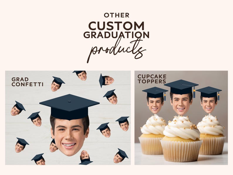 Customized Graduation Cupcake Topper for First Graduation Party Cupcake ...