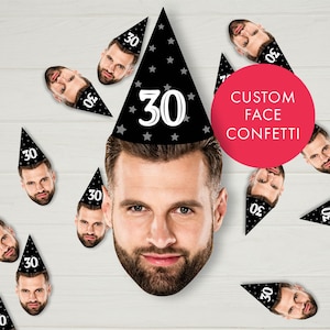 Large Face Photo Confetti for Birthday party confetti for bachelorette party groom&#39;s face cutout confetti photo for decor table confetti