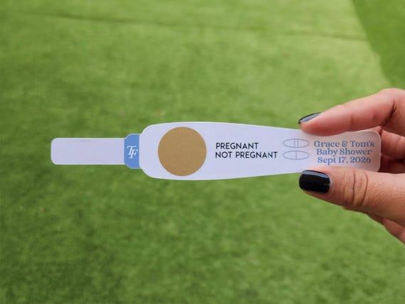 Baby Shower Game Scratch off pregnancy test game for Baby Shower favors fun baby shower custom pregnancy test scratch game for baby shower