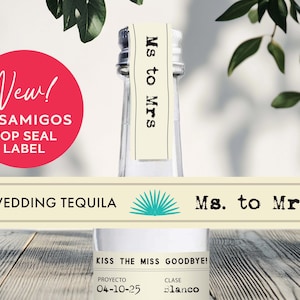 Mini cadeau de fête, joint supérieur, étiquette CASAMIGOS, tequila, étiquette personnalisée pour anniversaire, cadeau tequila pour mini bouteille de tequila, cadeau pour 21 ans