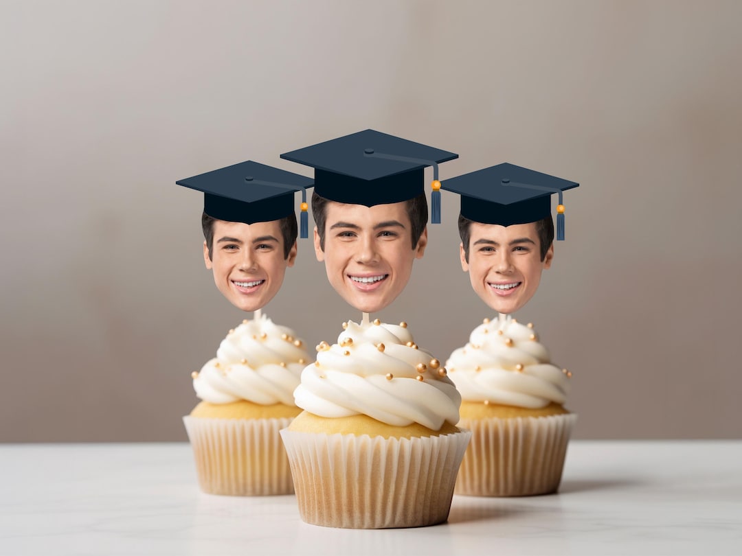 Customized Graduation Cupcake Topper for First Graduation Party Cupcake ...