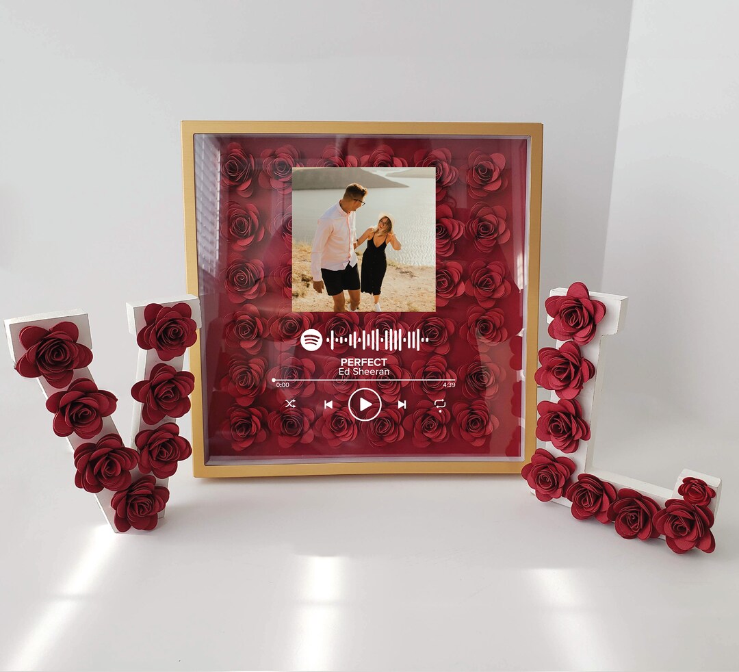 Personalized Valentine's Day Shadow Box Photo Frame Gift - Etsy