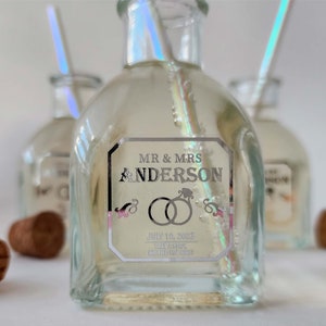 Tequila maßgeschneiderte Etikett für Hochzeitsfeier Tequila Geschenk für Trauzeugen Schnapsglas begünstigt Hochzeit Tequila-Schützen für Brautjungfern Bevorzugungen