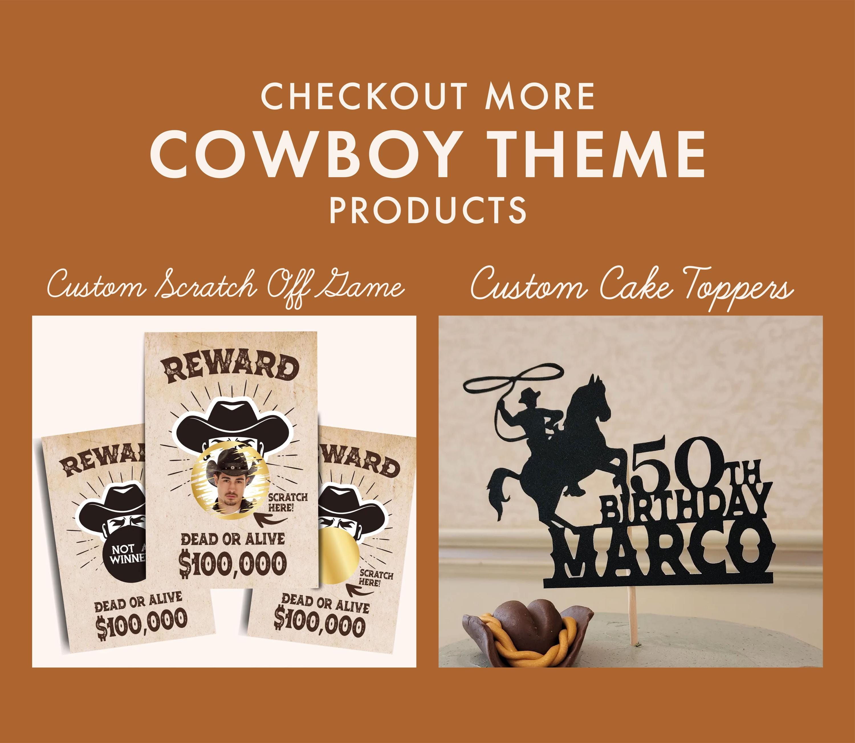 2 Striscioni Con Bandierine Wild West Per Feste A Tema Cowboy – 12 Bandiere Triangolari Da 8,3x6 Pollici, Per Addii Al Nubilato E Compleanni - 3