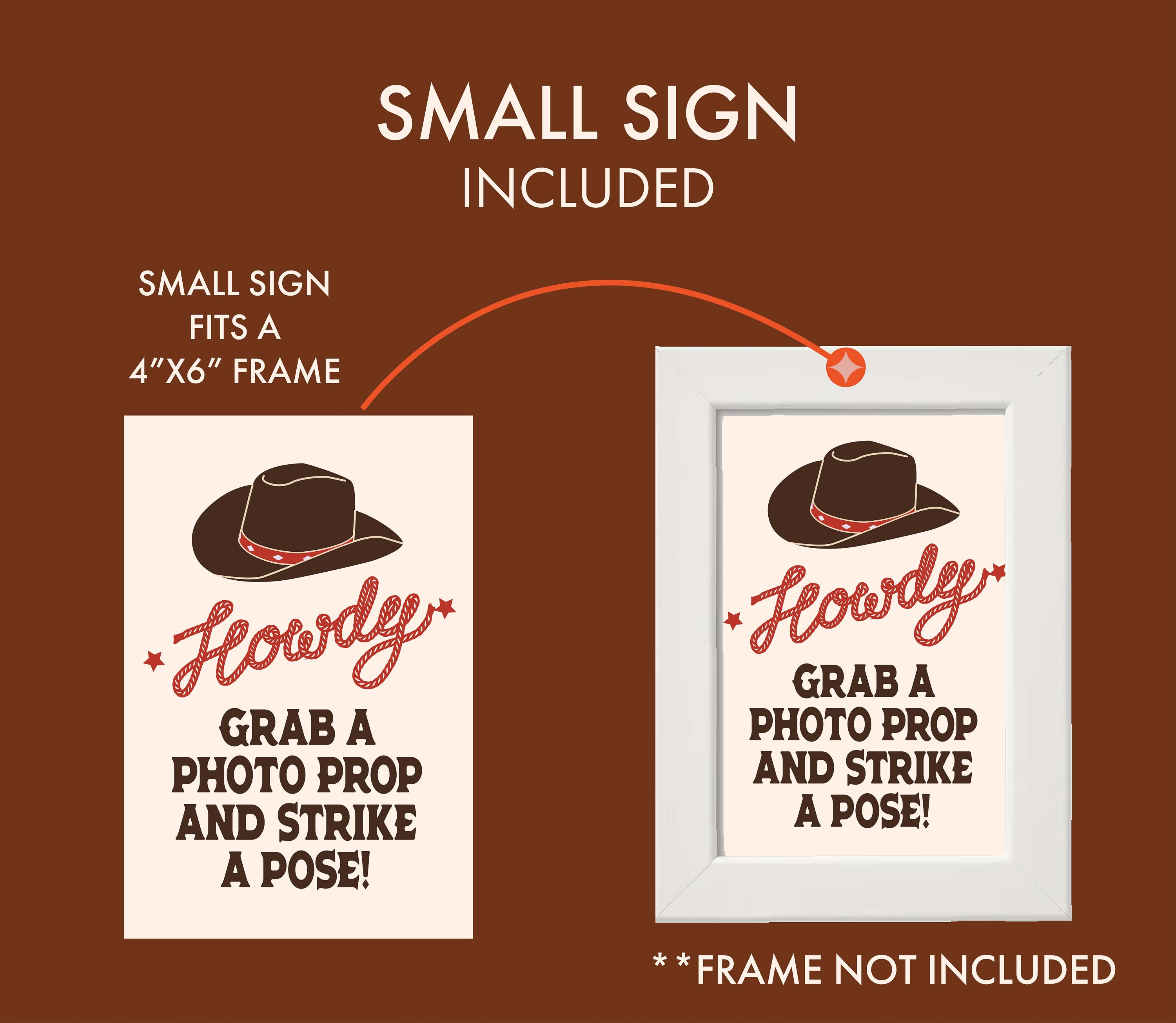 Printable Rodeo Photo Props Cowboy Photo Booth Props for Western Theme Birthday Party Photo Props ...