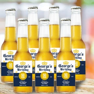 Gift for 21st Birthday Coronita Bottle Label for birthday gift for Beer Lover personalized gift for father Corona Label birthday beer gift