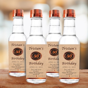 200ml Titos party favors Titos label vodka customized label for birthday party vodka gift for party favors gift for 21st birthday favor