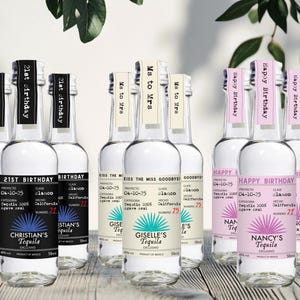 Mini party favors CASAMIGOS label tequila customized label for birthday party Tequila gift for party favors Tequila gift for 21st birthday