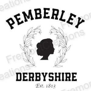 Pemberley, Pride and Prejudice, Cricut Digital Download - PNG JPG SVG