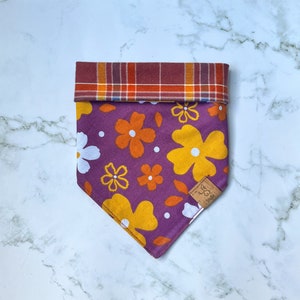 Daisy Jones Inspired Bandana | Reversible, plaid flannel, 70s, Retro, flowers