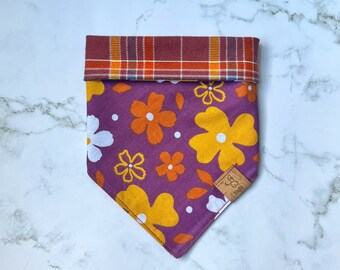 Daisy Jones Inspired Bandana | Reversible, plaid flannel, 70s, Retro, flowers