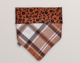 Fall Corduroy | Plaid | Reversible Pet Bandana