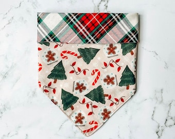 Gingerbread Forest Reversible Pet Bandana