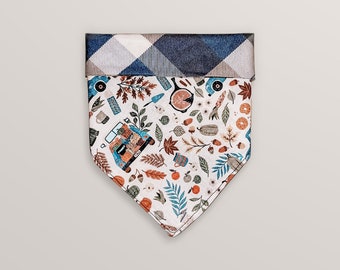 Fall Festivities | Plaid | Reversible Pet Bandana