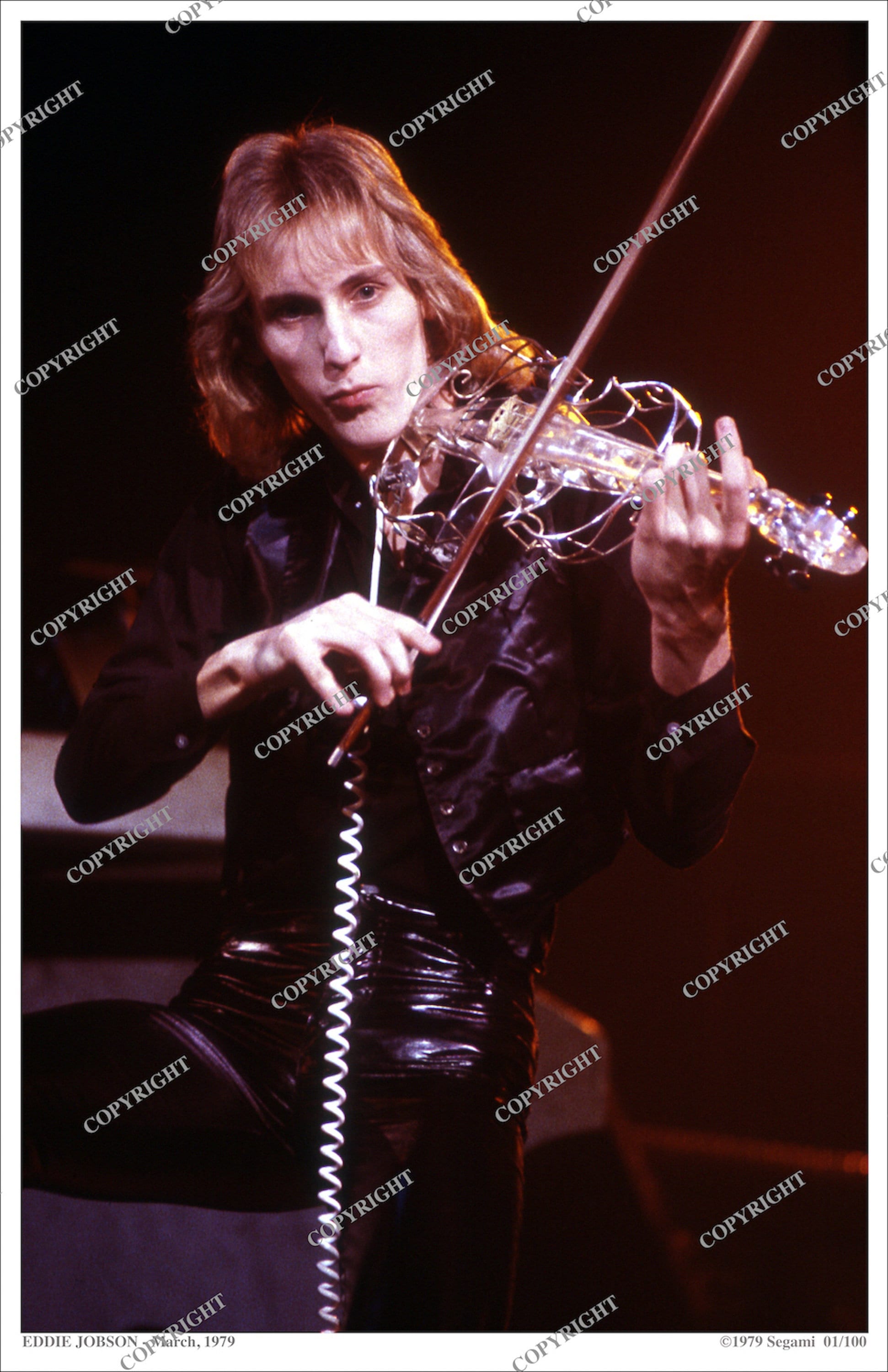 Eddie Jobson Of U K Roxy Music Frank Zappa 1979 17x11 Etsy Canada