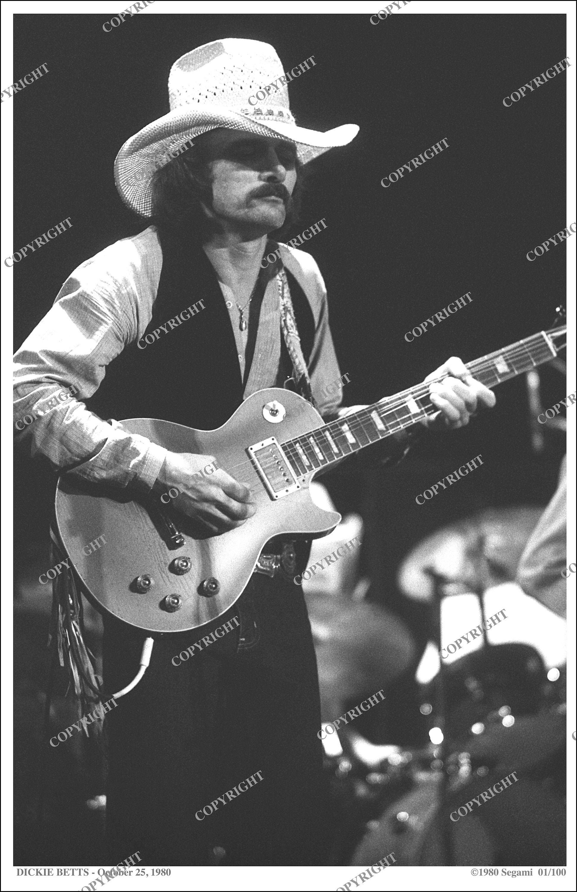 Dickey Betts of the Brothers Band 17x11 Etsy Denmark