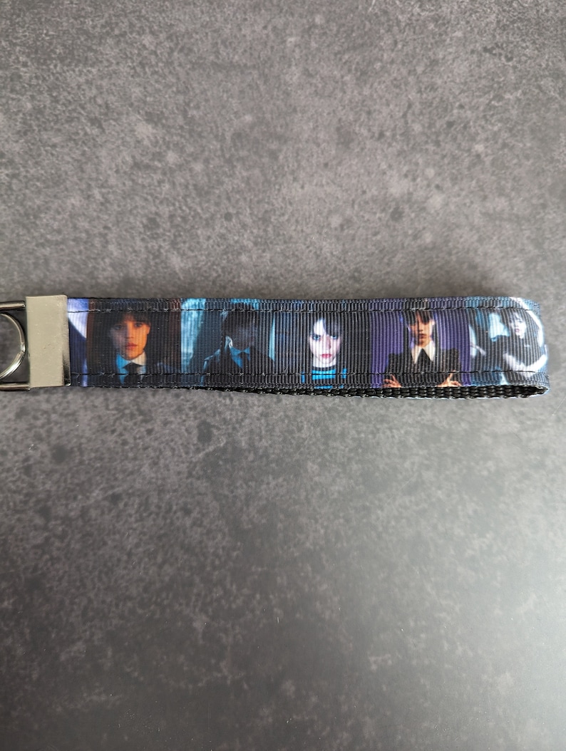 Movie TV characters key fobs, slasher, villains horror, scary, goth, alt, Buffy, Scream, Beetlejuice Wednesday