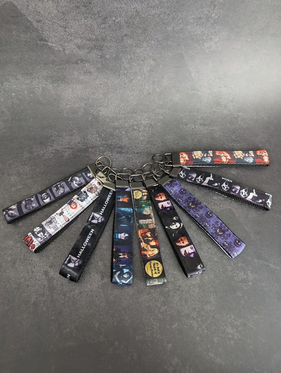 Movie TV characters key fobs, slasher, villains horror, scary, goth, alt, Buffy, Scream, Beetlejuice