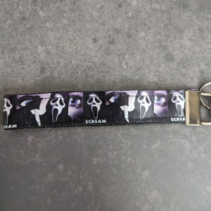 Movie TV characters key fobs, slasher, villains horror, scary, goth, alt, Buffy, Scream, Beetlejuice Scream