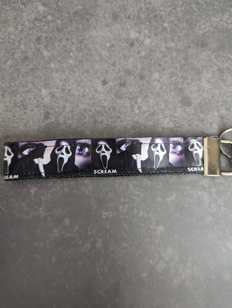 Movie TV characters key fobs, slasher, villains horror, scary, goth, alt, Buffy, Scream, Beetlejuice Scream