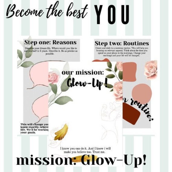 Glow up Planer I Diary for Glow Up Etsy