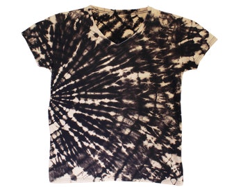 Ladies Large Reverse Tie Dye Burst Pattern