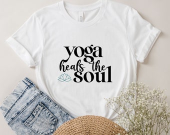 BIO TShirt Damen Yoga Shirt /  T-shirt Yoga Geschenk für Frauen Freundin Kollegin I Geschenk zum Geburtstag, Nikolaus, Weihnachten